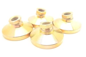 Lot of 4 S & W SLP-250T Steel Leveling Mount, Feet 5/8-11 Thread 2-1/2" Diameter - Picture 1 of 4