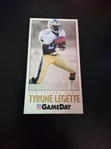 1992 FLEER GAMEDAY FOOTBALL ROOKIE CARD #295 TYRONE LEGETTE NEW ORLEANS SAINTS - Picture 1 of 2