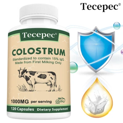 TECEPEC ﻿ 1000 MG Colostrum Supports Immune Health Bovine colostrum Immune Booster