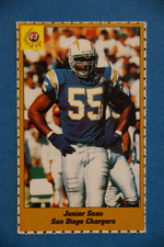 Junior Seau - San Diego Chargers - ultra rare 1995 German Magic Sports ID card