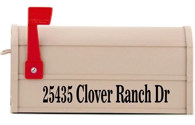 CUSTOM Mailbox Numbers Street Name Address Mail Receptacle Post - Image 1 of 3