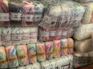Strick- & Häkelwolle/Garn Konvolut - insgesamt 5 kg zufällige Auswahl gemischt Restposten# - Bild 1 von 6