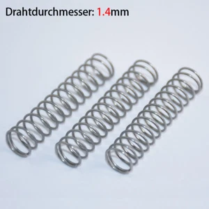 304 Edelstahl Druckfeder Kleine Druckfeder Länge 10~200mm Drahtdurchmesser 1.4mm - Picture 1 of 12