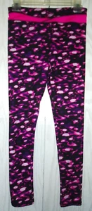 Avia Girls Sport Joggers Yoga Pants, Geo Spotty Pink Combo XL Stretch High Waist - Picture 1 of 10