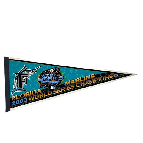 Florida Marlins 2003  Pennant baseball world series champions Felt Rico 12X29 Cover