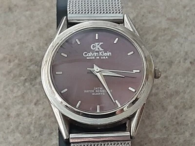Reloj Pulsera CK Calvin Klein 1638 Cuarzo Resistente al Agua 3ATM Tono Plateado Foto 1 de 4