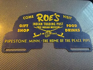 Roes Indian Post License Plate Topper Sign - Picture 1 of 2
