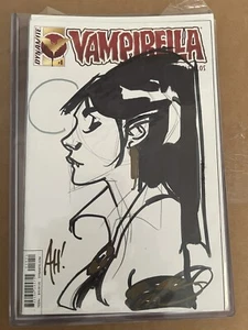 Vampirella #1 Blank Cover Sketch Original Art by Adam Hughes - Picture 1 of 1