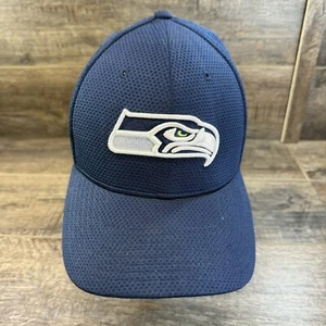Seattle Seahawks Hat Mens Medium Large New Era 39 Thirty Official NFL Fitted Cap - Picture 1 of 10
