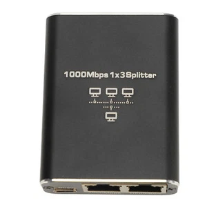 Network Splitter 5V 1A RJ45 Anti Interference 1 To 3 Gigabit Ethernet Splitter - Picture 1 of 12
