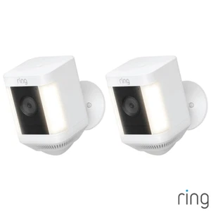 Ring Cam Battery Spotlight HD 2-Way Talk in White - 2 Pack - Picture 1 of 7