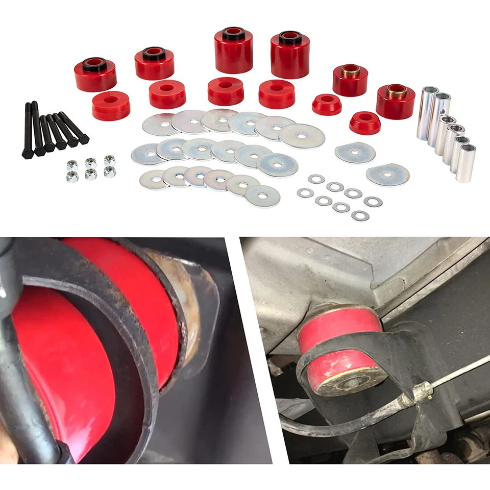 4.4123R Body Cab Mount Bushing Set Kit For 1980-1998 Ford F150 F250 F350 2WD/4WD - Image 1 of 4