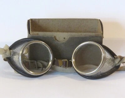 Gafas Cesco Vintage Vidrio Metal Cuero Redondas I-Shield Modelo 507 Foto 1 de 4