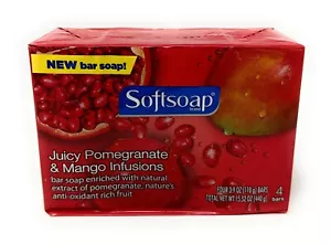 Softsoap Juicy Pomegranate & Mango Infusions Seife - 4 Stück - Bild 1 von 3