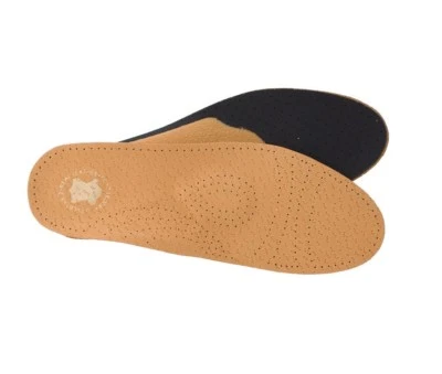 NATURAL LEATHER ORTHOTIC INSOLES METATARSAL ARCH SUPPORT FLAT FEET INSERTS 091