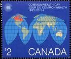 Canada comme neuf neuf neuf dans son emballage de beauté vf 2,00 $ Scott #977 1983 carte de la terre timbre du jour du Commonwealth