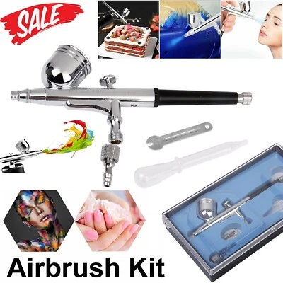 Portable Handheld Airbrush Kit Air Brush Spray Gun Tattoo Paint Art Tool Set - image 1 of 4