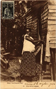 PC CPA ANGOLA, S. THOMÉ, UMA MULHER ANGOLAR, ALTE POSTKARTE (b20834) - Bild 1 von 2