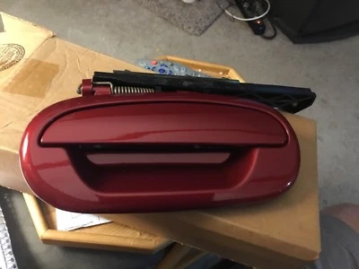 NUEVO OEM 2000 2001 2002 FORD F150 4 PUERTAS IZQUIERDA TRASERA EXTERIOR MANIJA ROJA DOBLE CABINA Foto 1 de 4