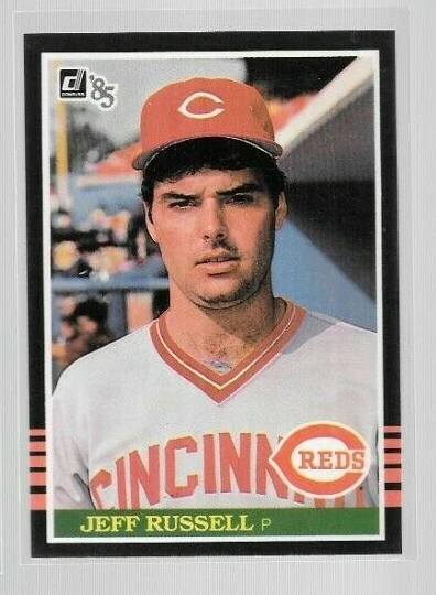 1985 Donruss Jeff Russell Rookie #487 Reds - Image 1 of 1