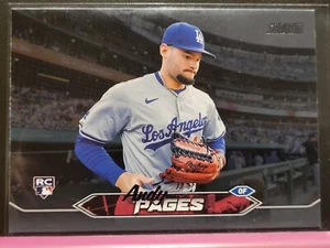 Topps Stadium Club 2024 Andy Pages Los Angeles Dodgers Black Foil Rookie Card - Picture 1 of 1
