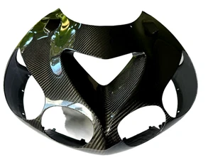 Kawasaki 100% Carbon Fiber ZZR1400 ZX14 2006 2011 Upper Front Nose Fairing Nose - Picture 1 of 4