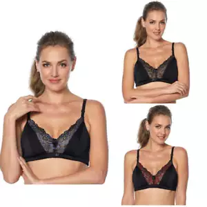 Rhonda Shear 2pack Bra Set with Lace Trim 630905-J - Picture 1 of 8