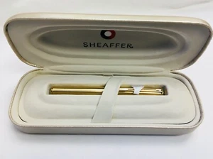 Sheaffer Agio COMPACT Brushed 22K Gold Plate "M Nib" Fountain Pen - Picture 1 of 7