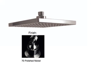 Luxury Brand Santec 708033 Barosa 12" Square Rain Head In Polished Nickel, New! - Picture 1 of 2