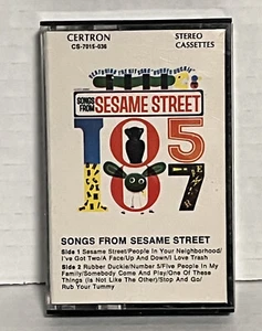 Vintage 1970 SONGS FROM SESAME STREET Music Cassette Tape Certron 1970s Kids TV - Picture 1 of 11