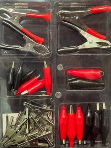 Surtido de clips de cucaracha de cocodrilo eléctrico saltador cables 12 V bajo voltaje - Imagen 1 de 9
