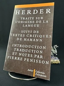 Herder: Traité sur l'origine de la langue, Pierre Pénisson 1978 - Bild 1 von 12