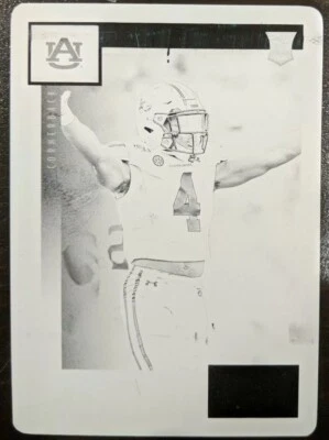 2020 Score RC PRINTING PLATE BLACK 1/1 NOAH IGBINOGHENE 1 of 1 Auburn Dolphins - Image 1 of 4