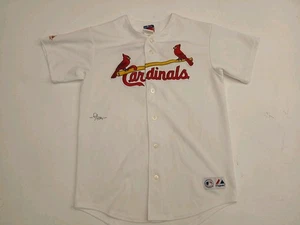 Albert Pujols Signed Autographed St. Louis Cardinals Youth Jersey L - Foto 1 di 8
