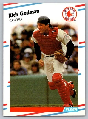 1988 Fleer #353 Rich Gedman Boston Red Sox - Image 1 of 2