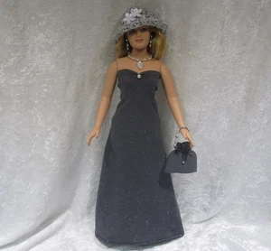 Made to fit Full Figure EMME #11 Handmade Dress, Hat, Purse, Necklace & Earrings - Picture 1 of 3