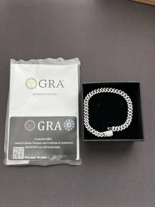 Moissanite Tennis Bracelet- VVS GRA Certified (7 Inches-6mm) - Picture 1 of 5