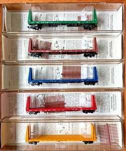 MICRO-TRAINS N SCALE FLATCARS, BULKHEAD - 5 AVAILABLE - SEE DESCRIPTION - Picture 1 of 1