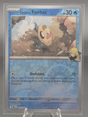 Cynthia's Feebas 052/182 Sv10: Pokemon Destined Rivals Reverse Holo NM - Mint - Image 1 of 2