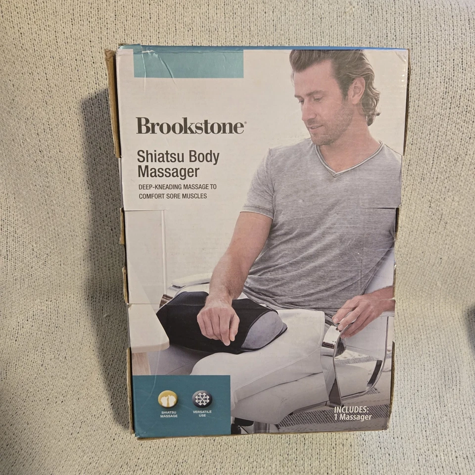 Masajeador Corporal Brookstone Shiatsu, Diseño Compacto Premium NUEVO Foto 1 de 4