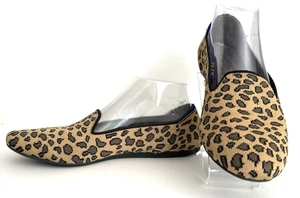 Rothy’s Size 9 The Loafer Mocha Spot Leopard Cheetah Print Flats - Picture 1 of 9