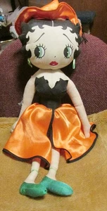 Betty Boop Hexe Betty mit Fledermaus auf Arm & Spinnenhaar 2005 Halloween Kollektion - 21 Zoll - Bild 1 von 7