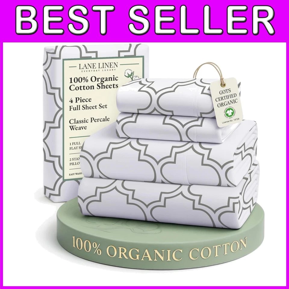 Organic Cotton Full Bedding - Temperature Regulating - Image 1 of 4