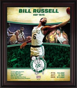 Bill Russell Boston Celtics Framed 15" x 17" Hardwood Classics Player Collage - Picture 1 of 1