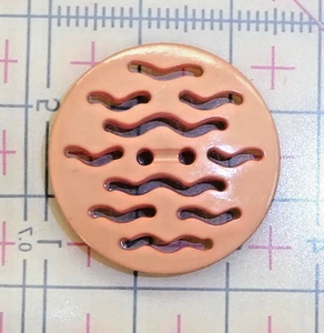 5 x Peach Matt Laser Cut Polyester BUTTONS. 25mm. 2 Hole. - Picture 1 of 6