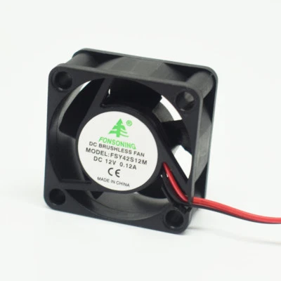 1pc Brushless DC Cooling Fan 40x40x20mm 4020 5 blades 12V 0.12A 2pin Connector - Image 1 of 4