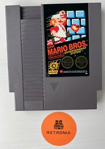 Super Mario Bros Nintendo Nes Game Cart GBR 5 Screw Mattel Version Inc Sleeve - Picture 1 of 4