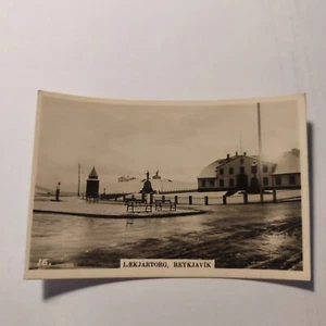 Iceland Vintage - Photo Print Laekjartorg Reykjavik 8x5cm - Westminster Tobacco - Picture 1 of 2