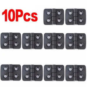 Affordable Set of Mini Plastic Hinges for Cabinets and Furniture 10 Pieces - Picture 1 of 47