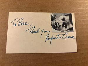 Rupert Crosse Very Rare Early Autographed Page 40s Shadows Rievers - Imagen 1 de 4